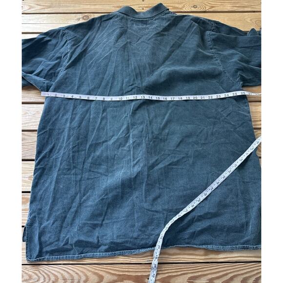 Vintage Windswept Whistler Blackcomb Button Down Shirt Size XL Men’s Green - Picture 6 of 8